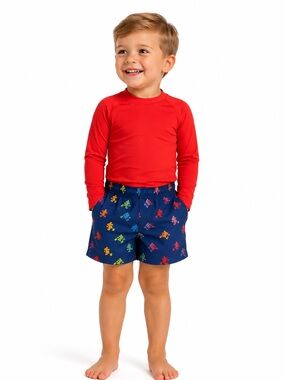 Adorable Baby GAP x Disney Mickey‎ Mouse Swim Trunks Size 4T | Rainbow Print